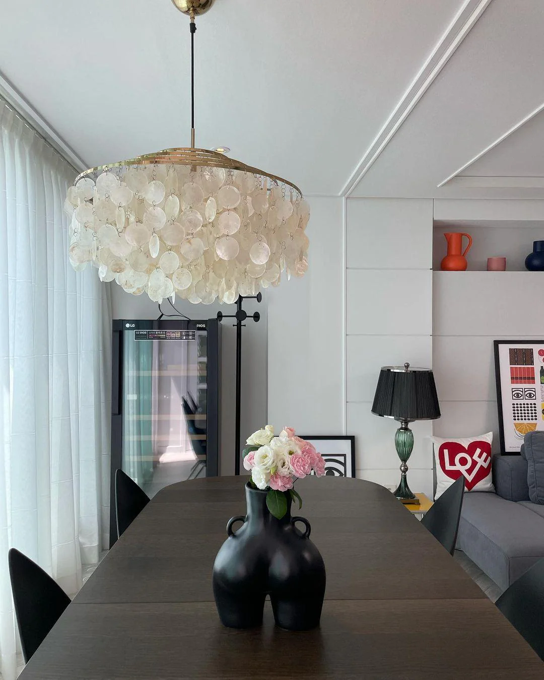 Lustra Pendant Lamp Round Shell Ring - Image 147
