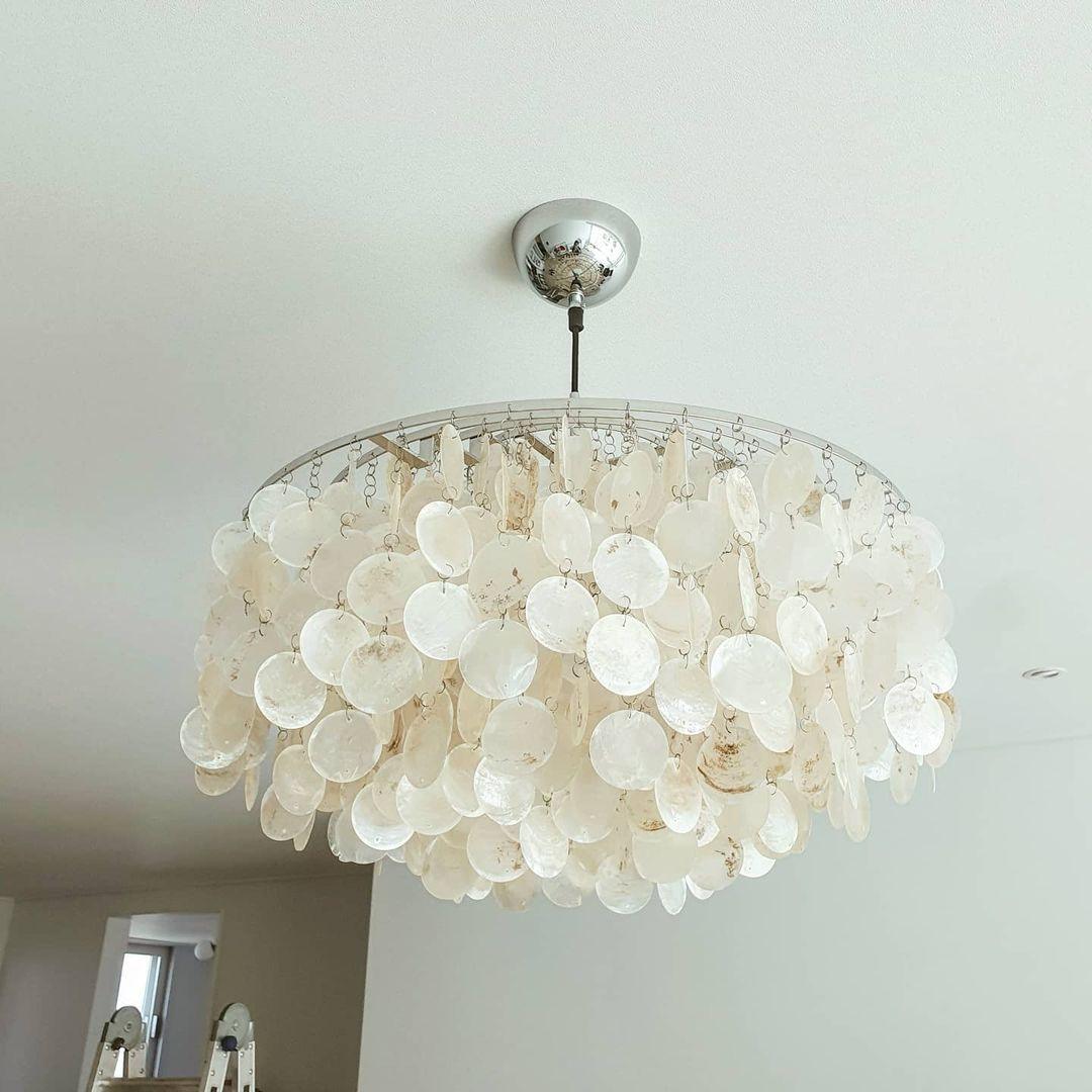 Lustra Pendant Lamp Round Shell Ring - Image 15