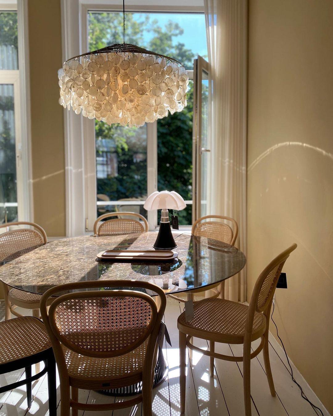 Lustra Pendant Lamp Round Shell Ring - Image 157