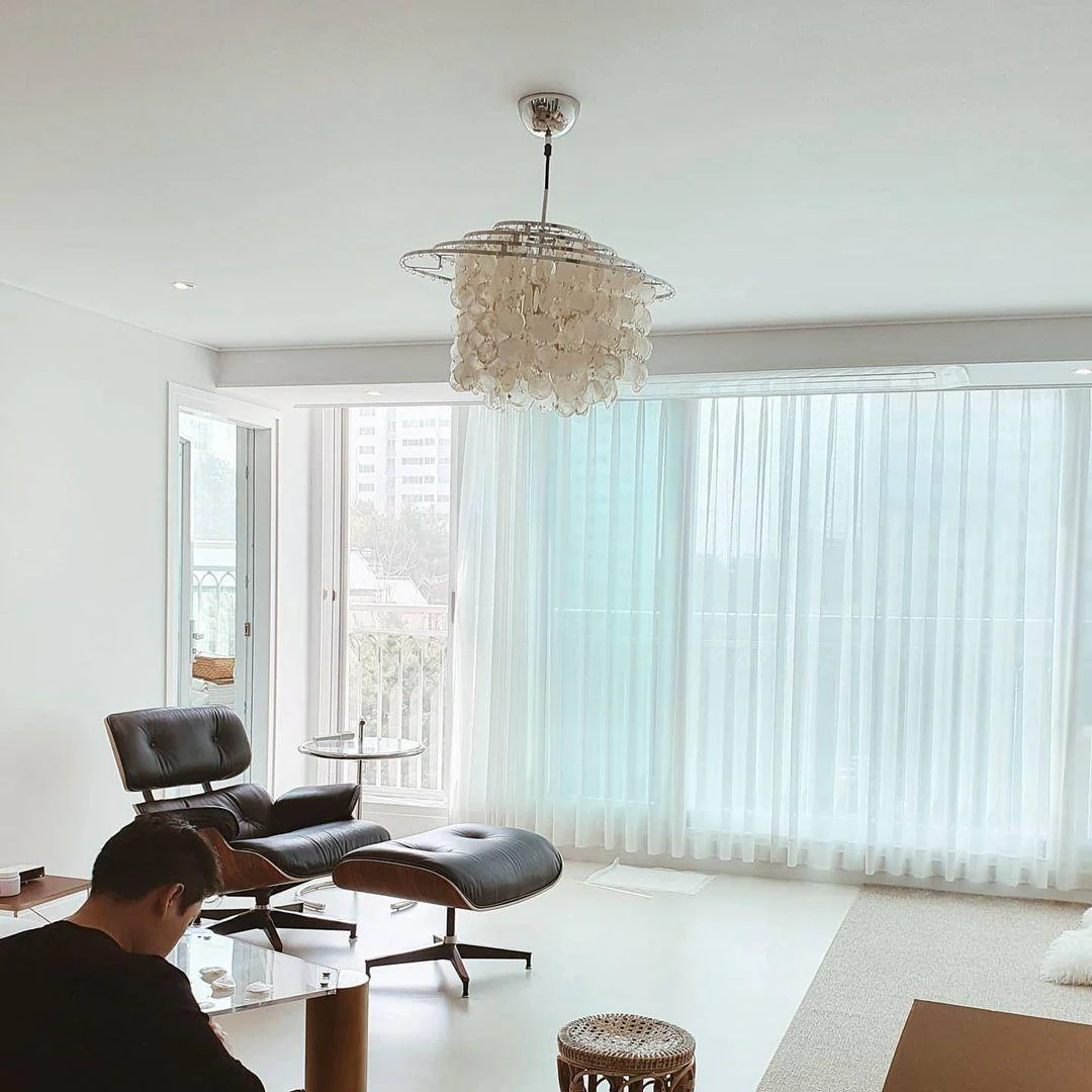 Lustra Pendant Lamp Round Shell Ring - Image 17