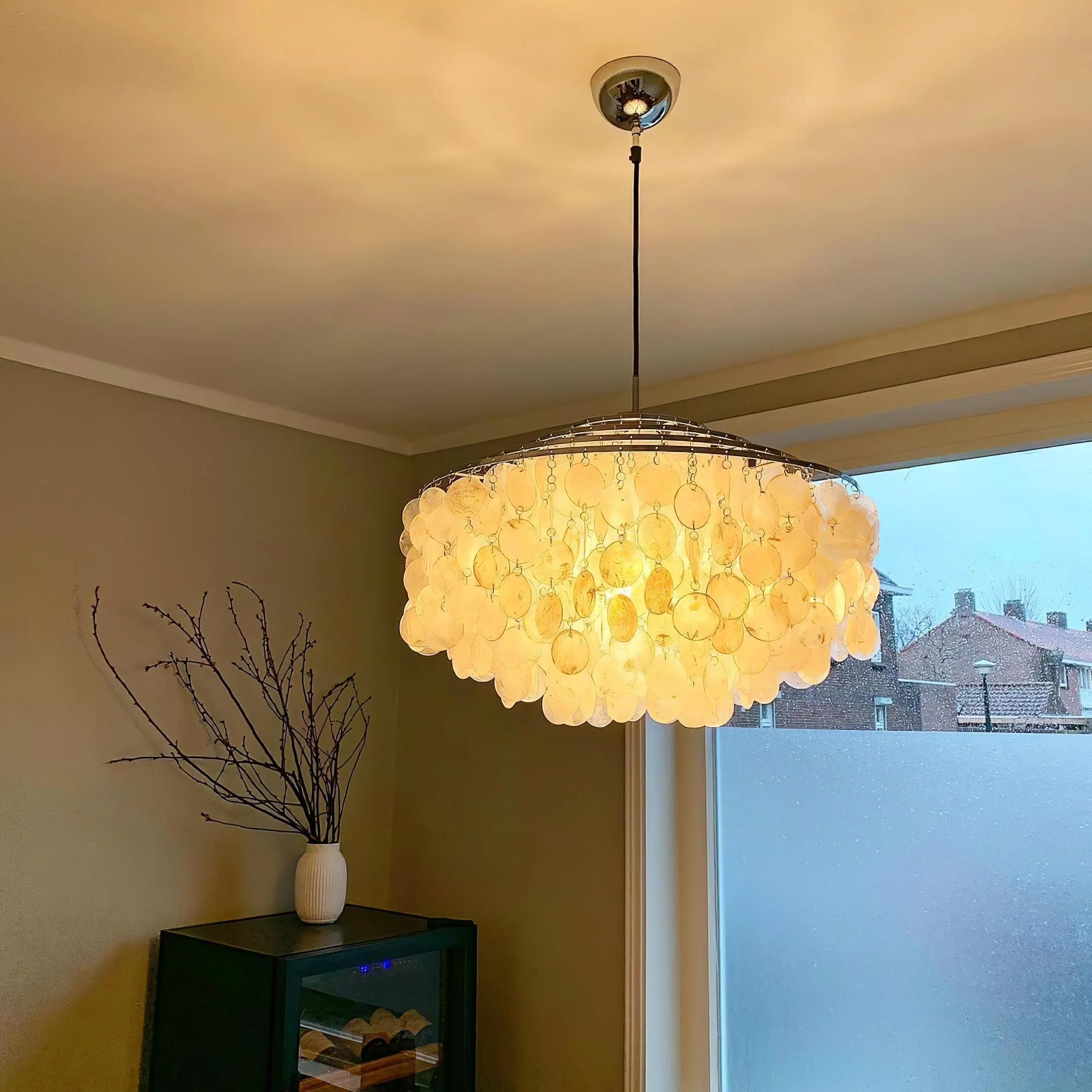 Lustra Pendant Lamp Round Shell Ring - Image 2