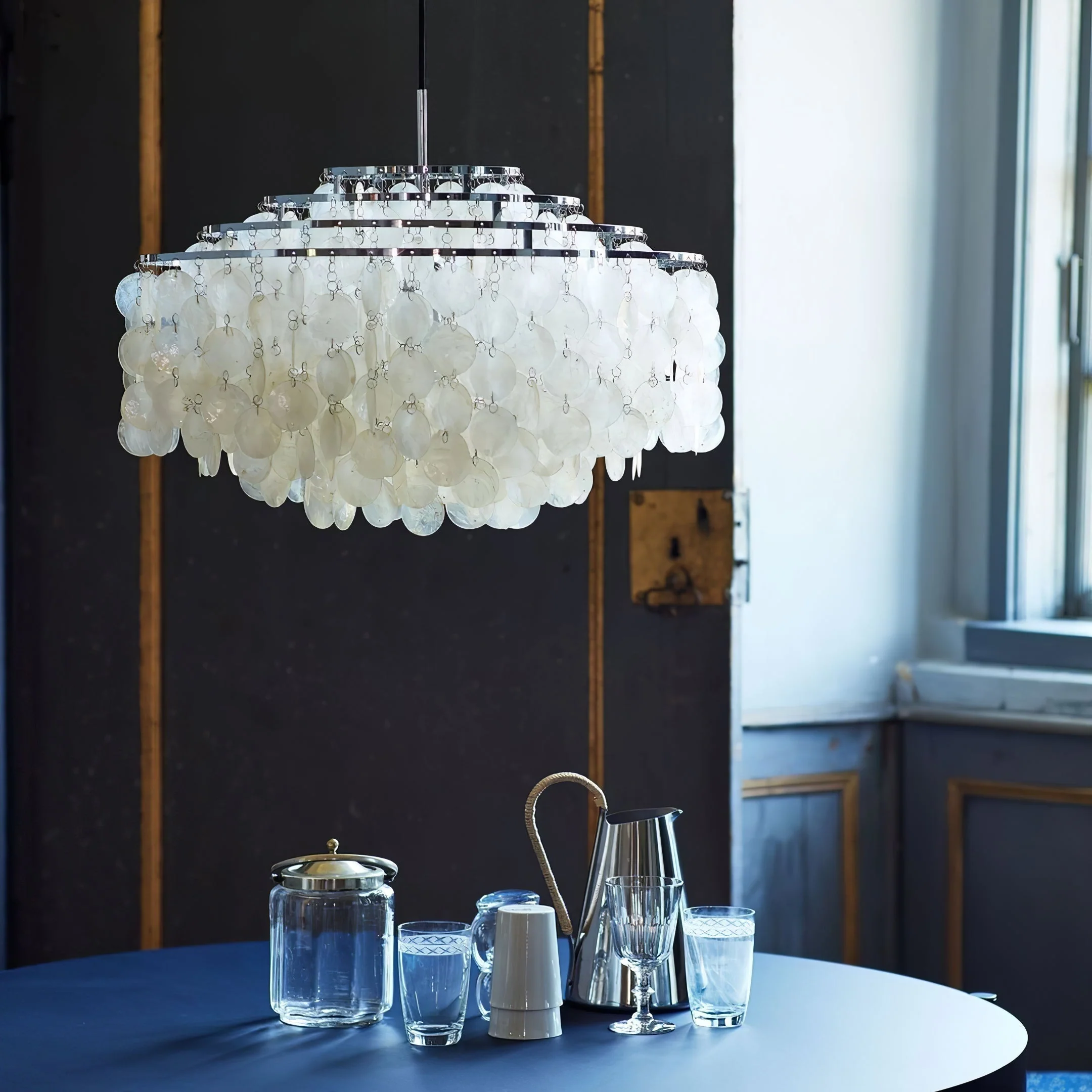Lustra Pendant Lamp Round Shell Ring - Image 21