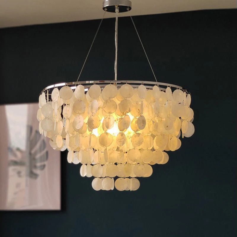 Lustra Pendant Lamp Round Shell Ring - Image 25