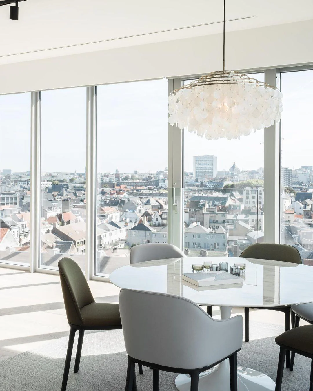 Lustra Pendant Lamp Round Shell Ring - Image 42