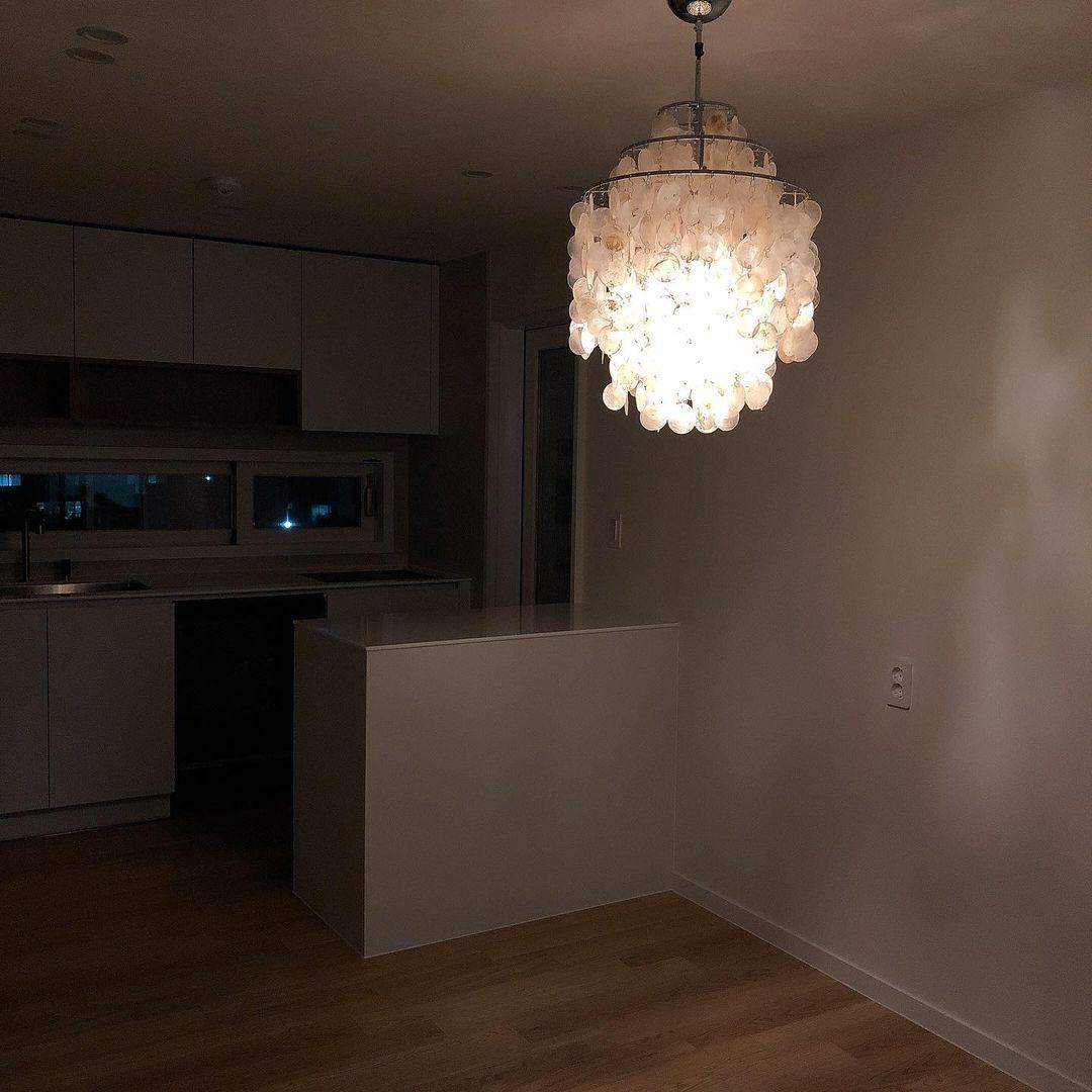 Lustra Pendant Lamp Round Shell Ring - Image 45