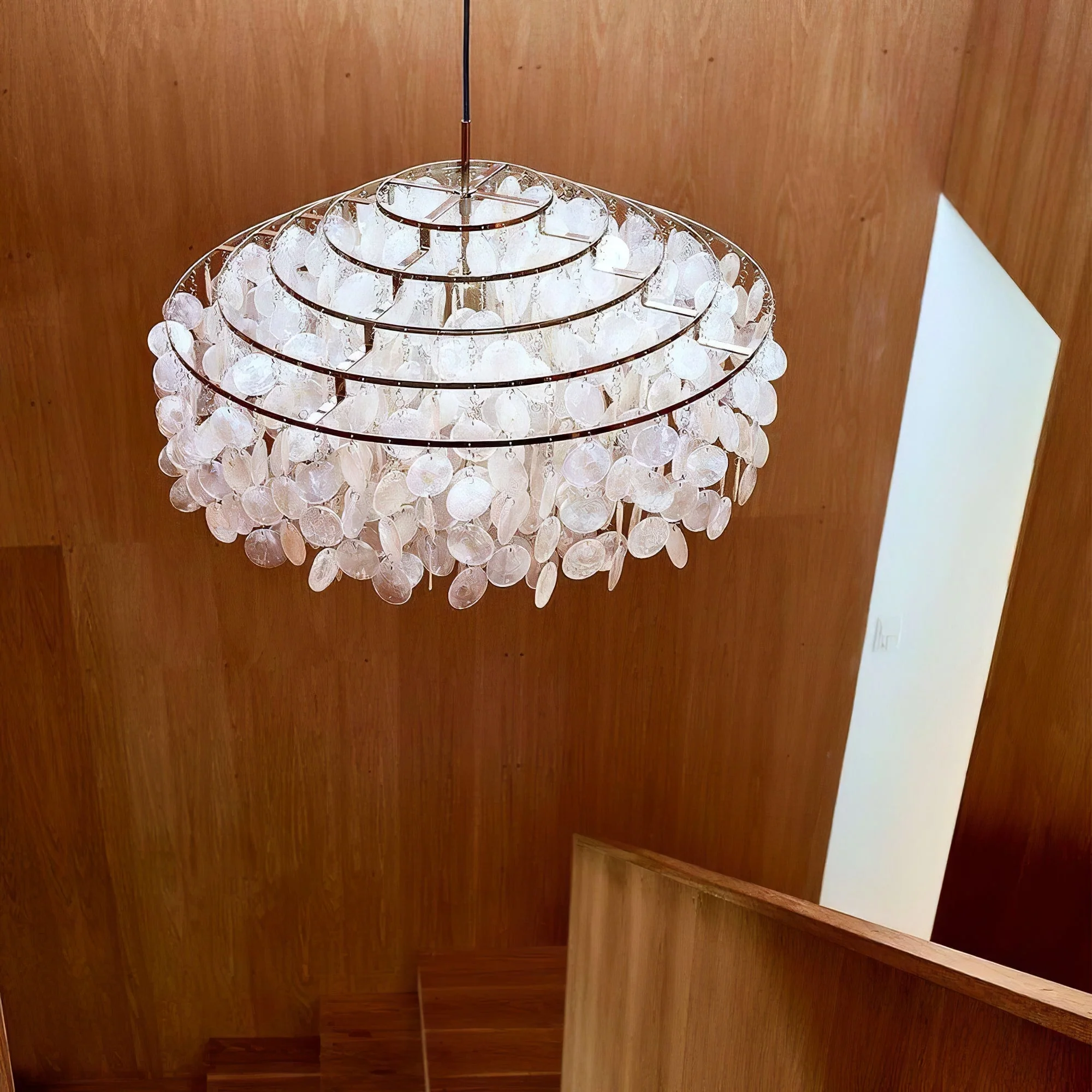 Lustra Pendant Lamp Round Shell Ring - Image 46
