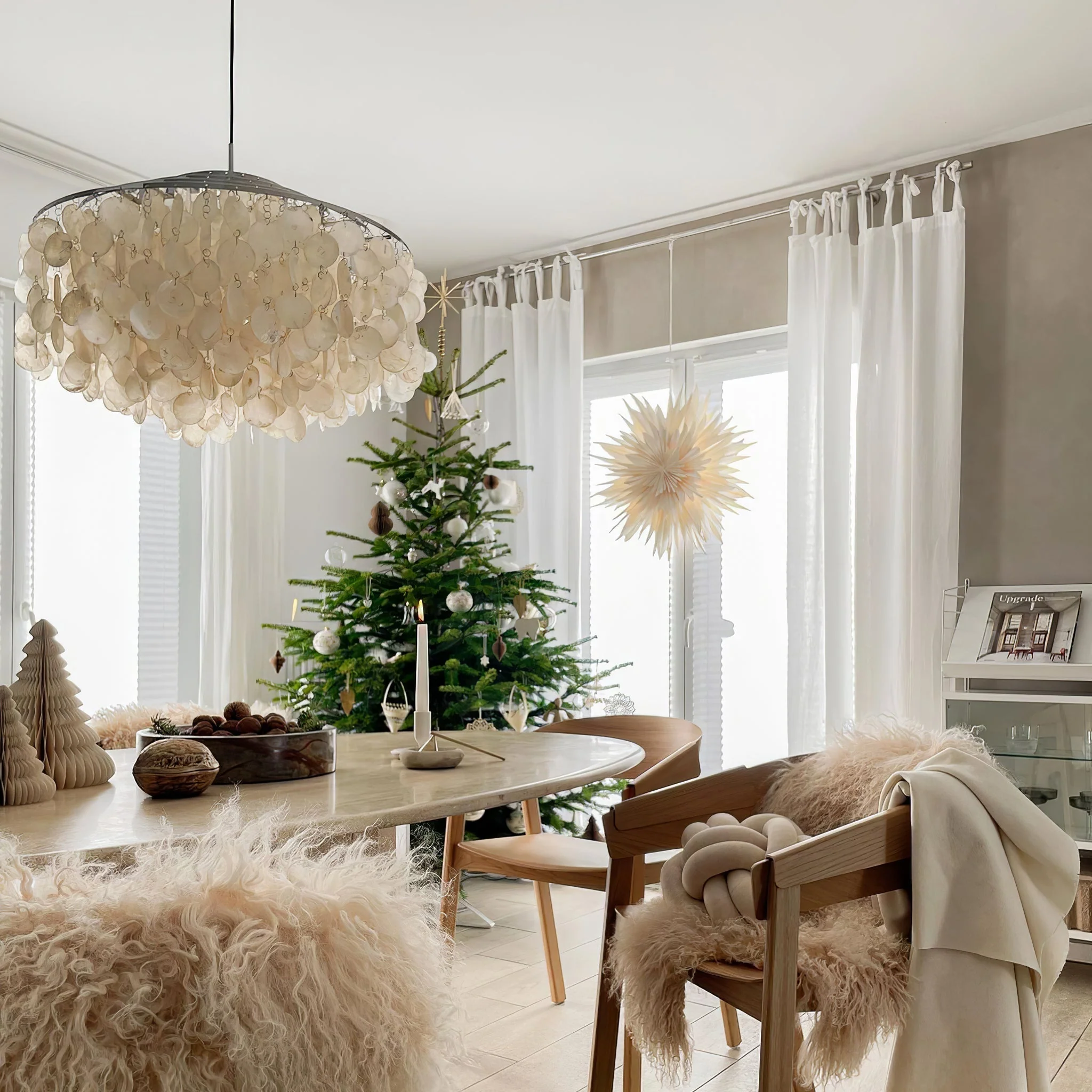 Lustra Pendant Lamp Round Shell Ring - Image 57