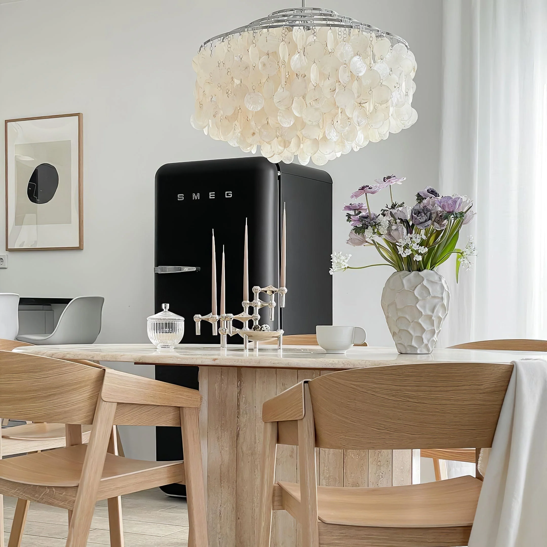 Lustra Pendant Lamp Round Shell Ring - Image 68