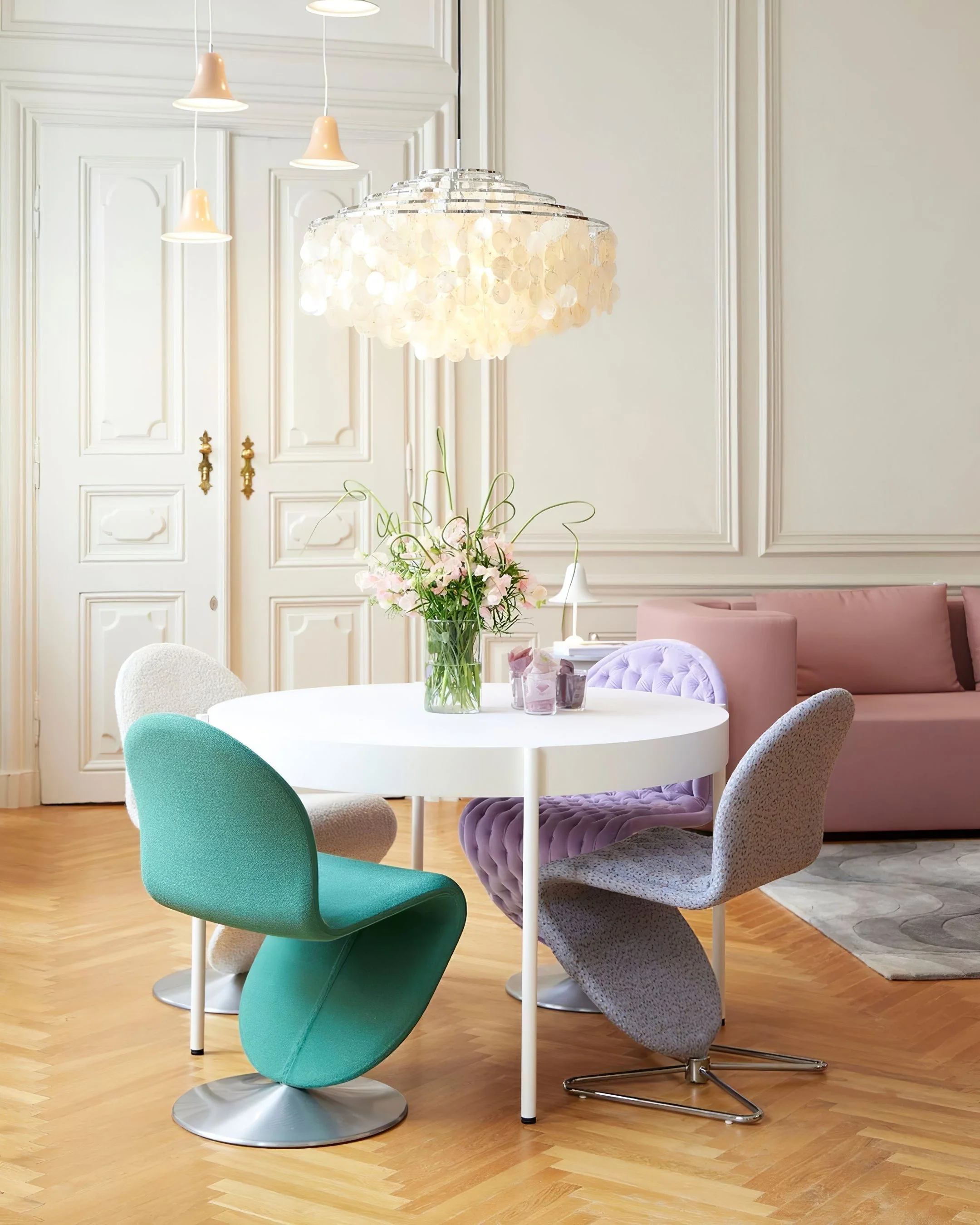 Lustra Pendant Lamp Round Shell Ring - Image 72