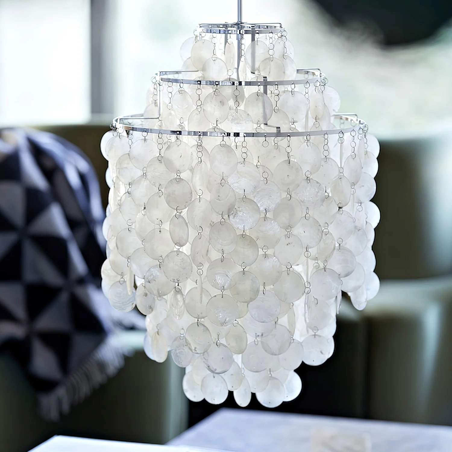 Lustra Pendant Lamp Round Shell Ring - Image 75