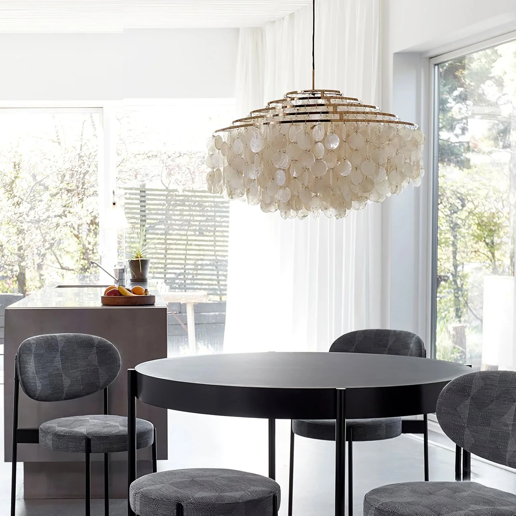 Lustra Pendant Lamp Round Shell Ring - Image 78