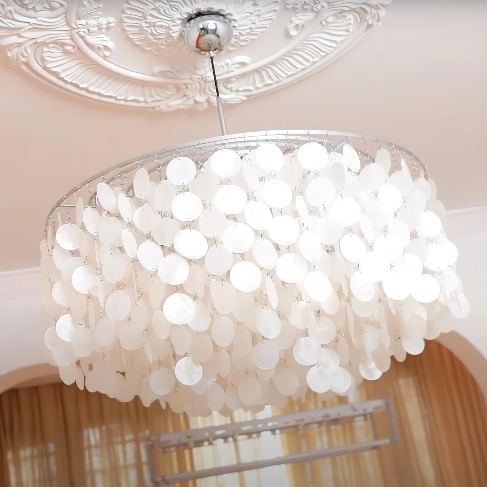 Lustra Pendant Lamp Round Shell Ring - Image 85