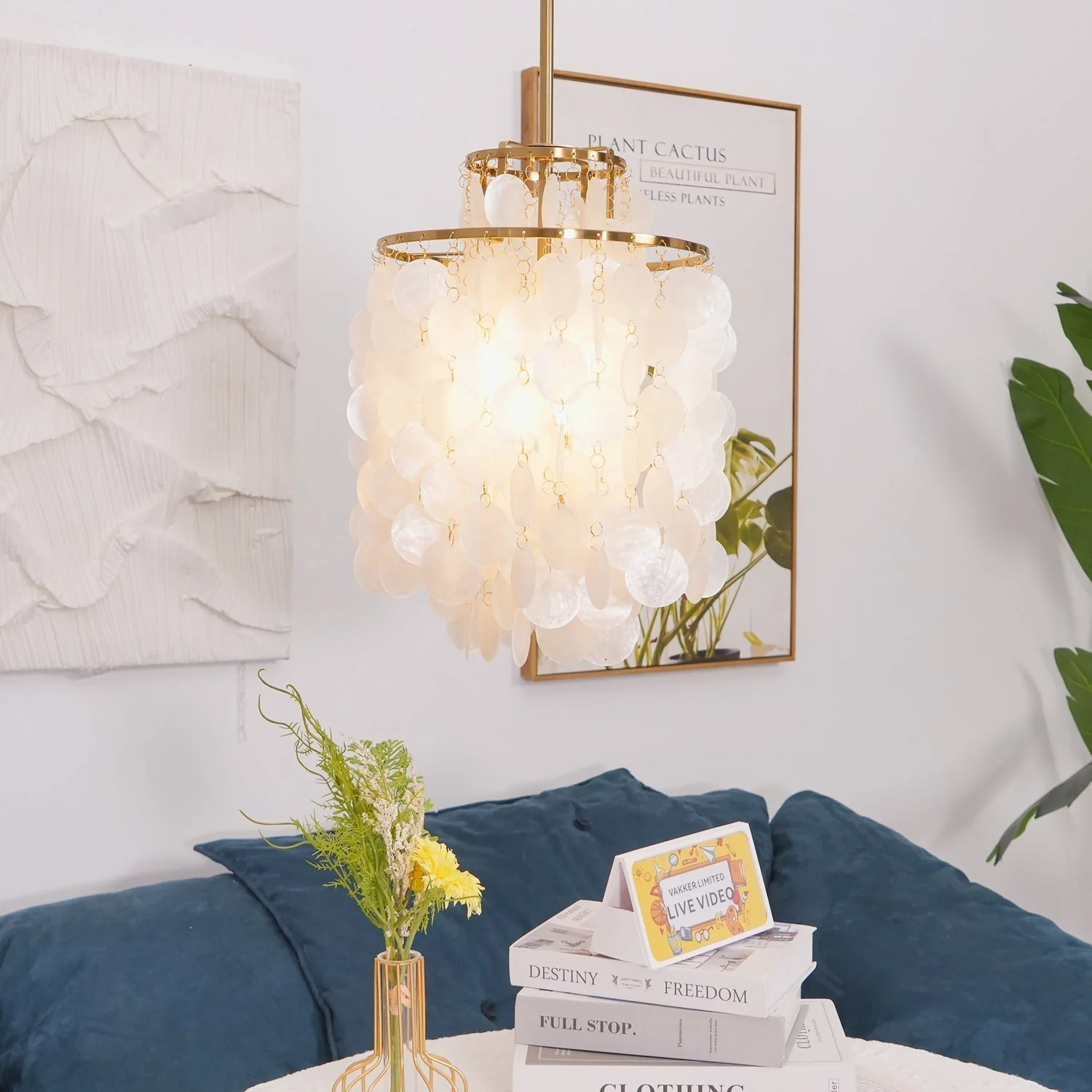 Lustra Pendant Lamp Round Shell Ring - Image 91