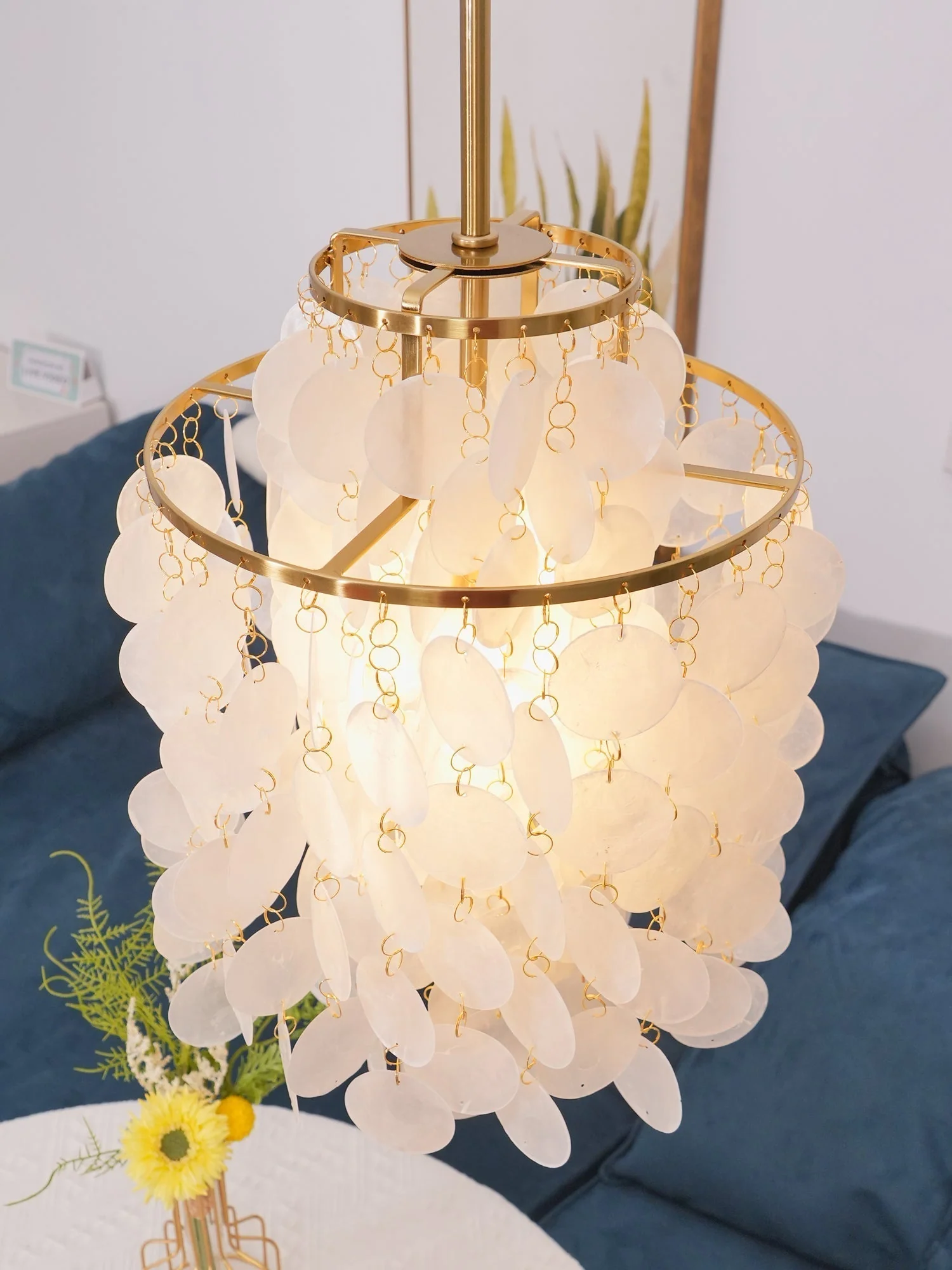 Lustra Pendant Lamp Round Shell Ring - Image 94