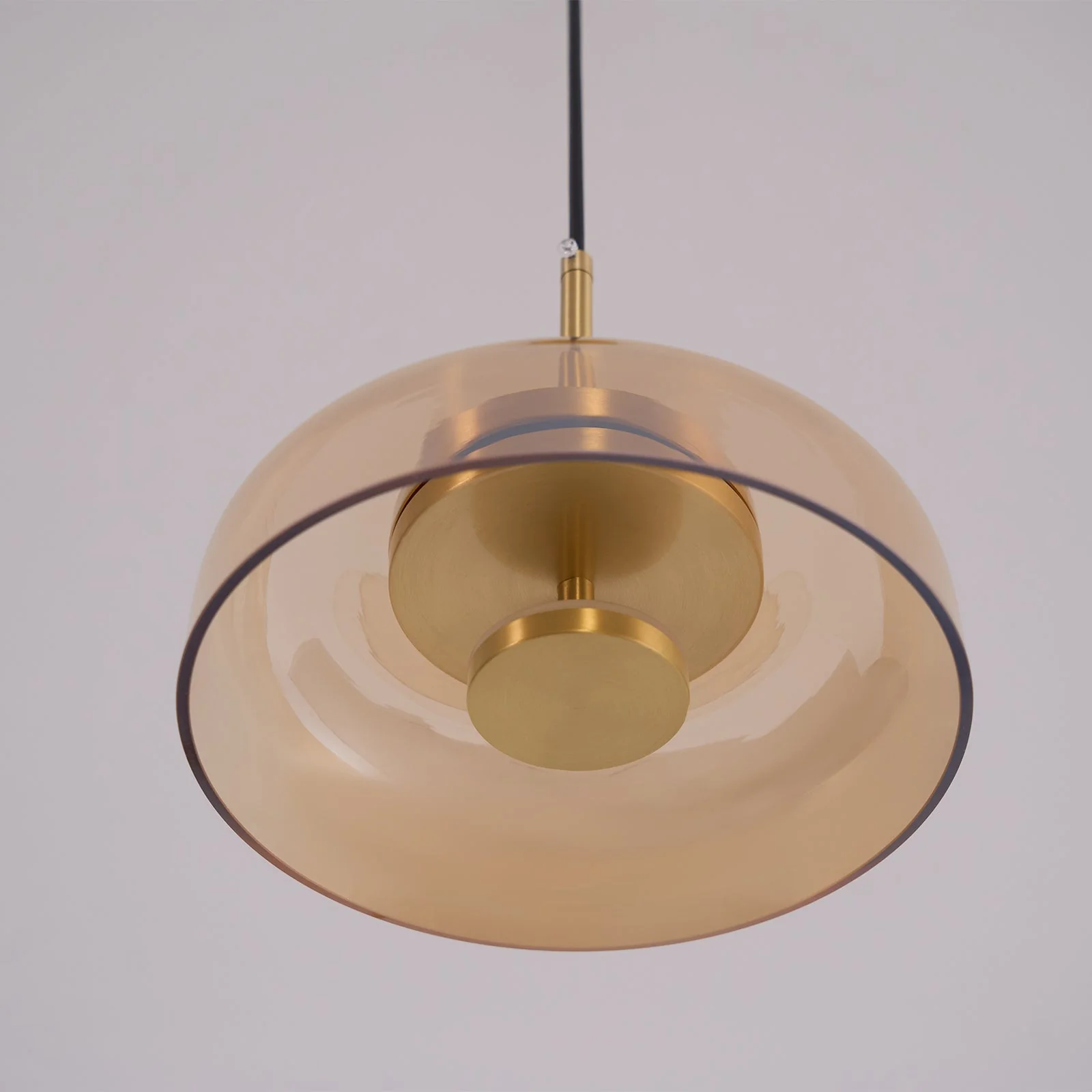 Lustra Pendant Lamp Transparent Glass Sleek - Image 24