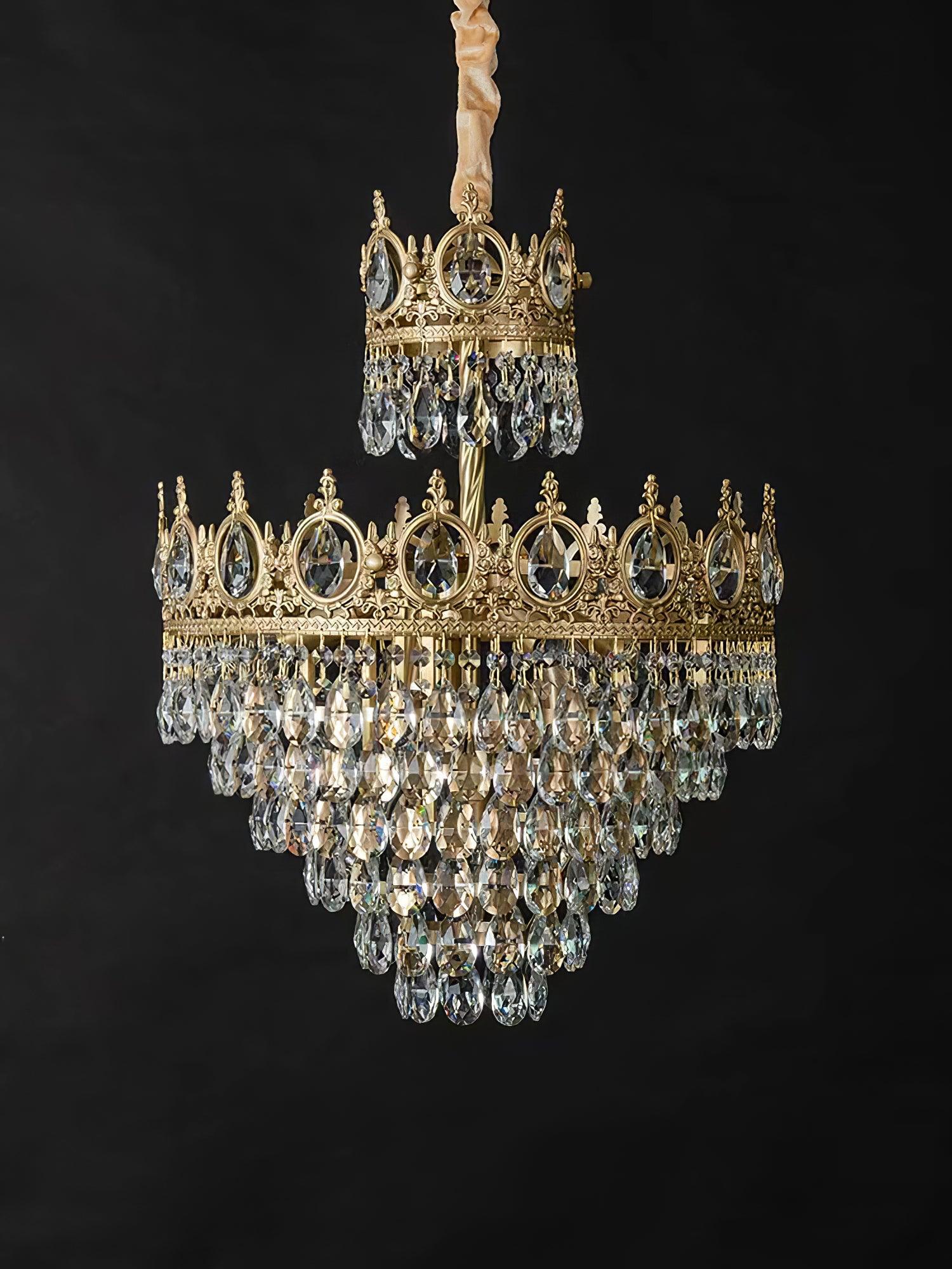 Lustra Pendant Lamp Vintage Crystal Droplets - Image 10