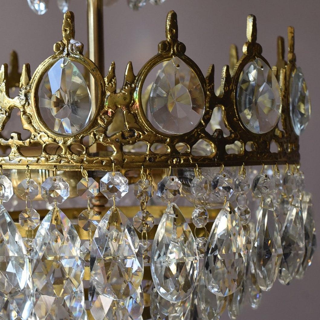 Lustra Pendant Lamp Vintage Crystal Droplets - Image 11