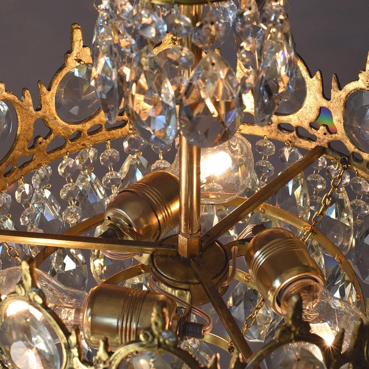 Lustra Pendant Lamp Vintage Crystal Droplets - Image 13