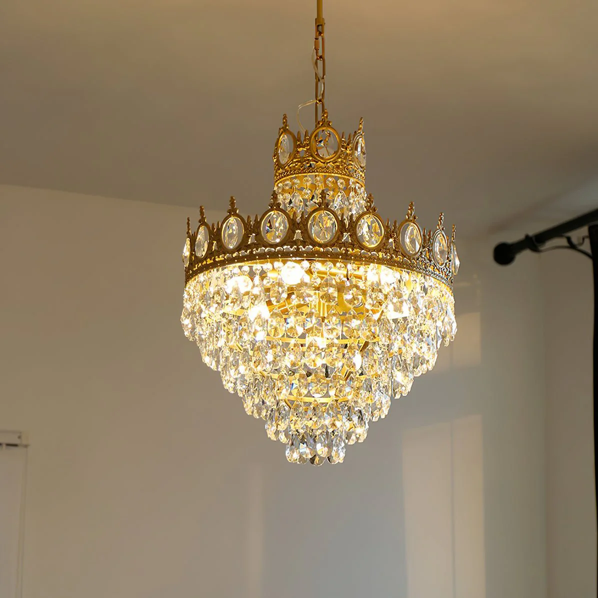 Lustra Pendant Lamp Vintage Crystal Droplets - Image 16