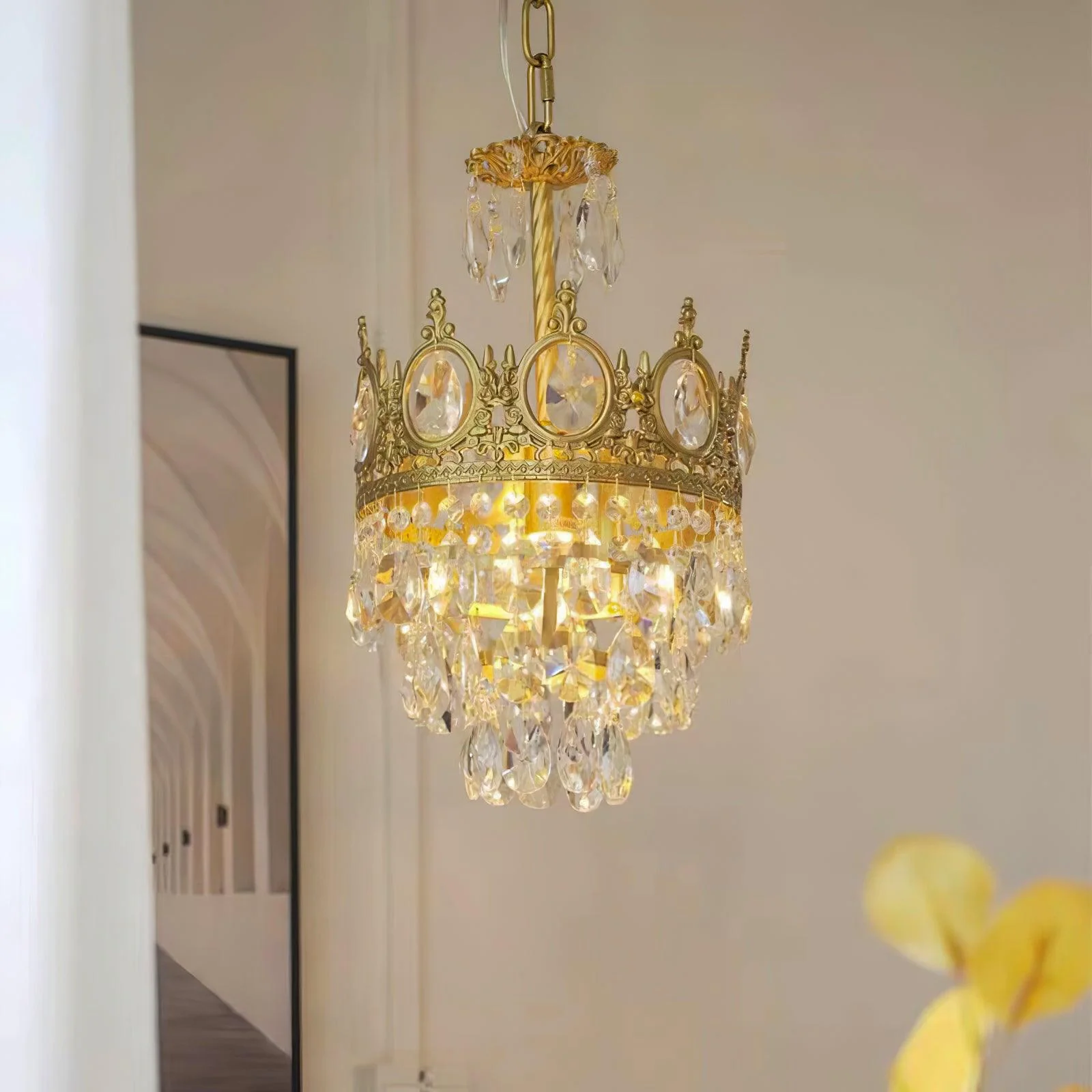 Lustra Pendant Lamp Vintage Crystal Droplets - Image 19
