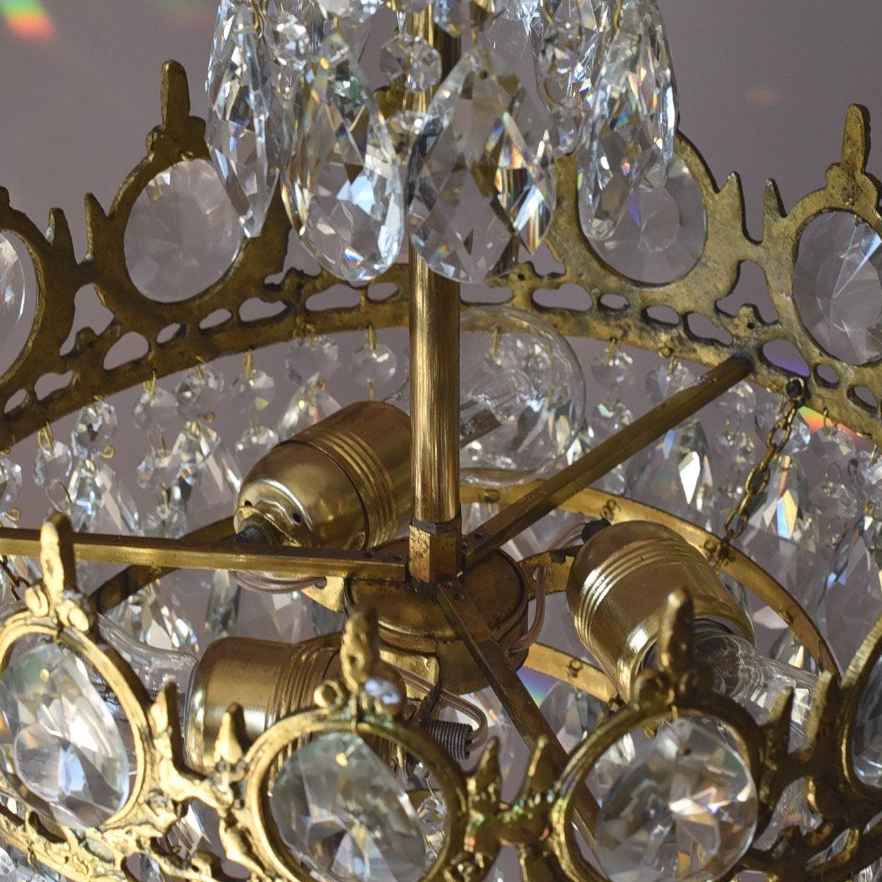 Lustra Pendant Lamp Vintage Crystal Droplets - Image 2