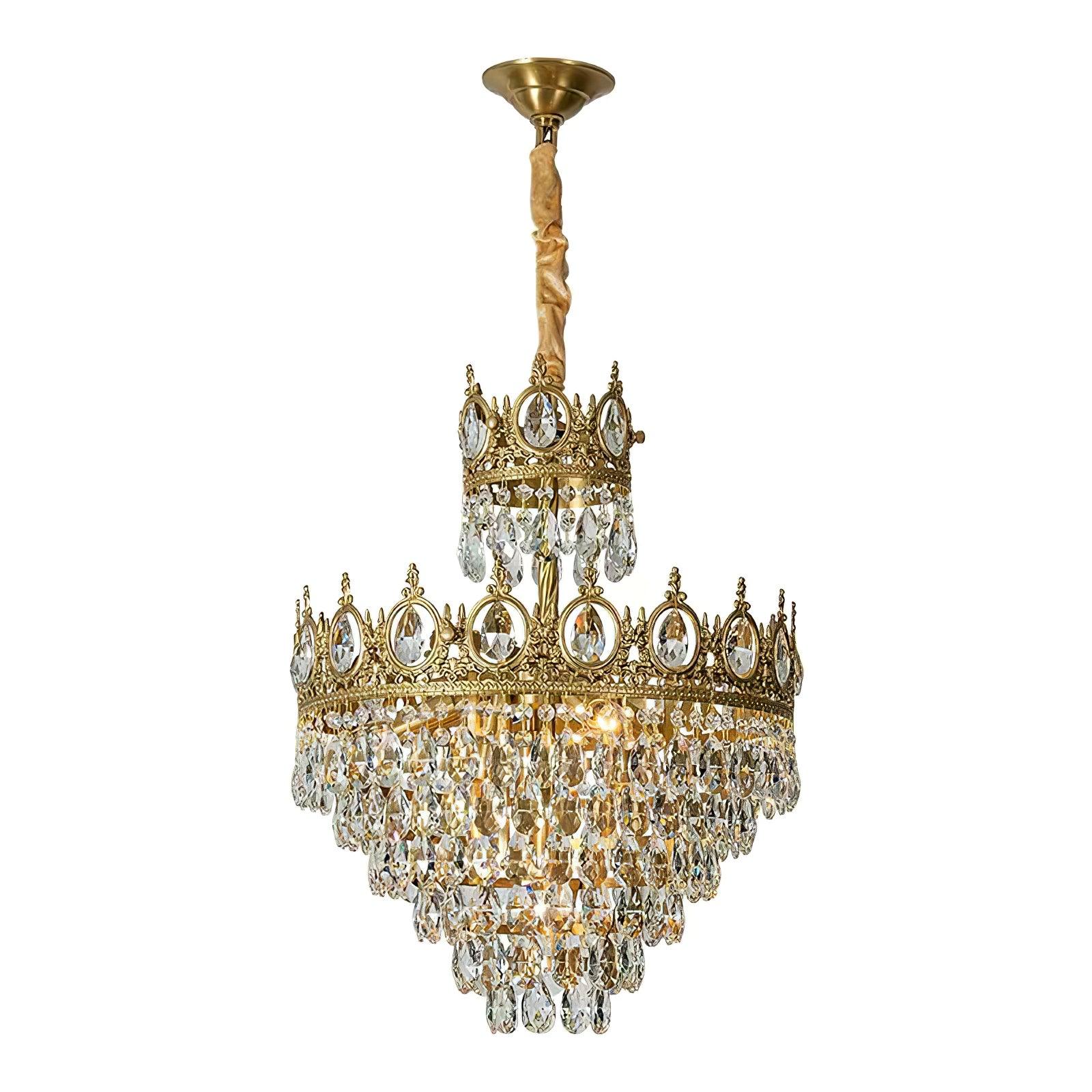Lustra Pendant Lamp Vintage Crystal Droplets - Image 20