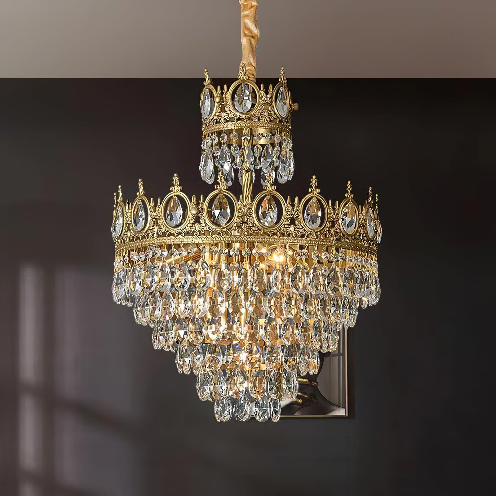 Lustra Pendant Lamp Vintage Crystal Droplets - Image 24
