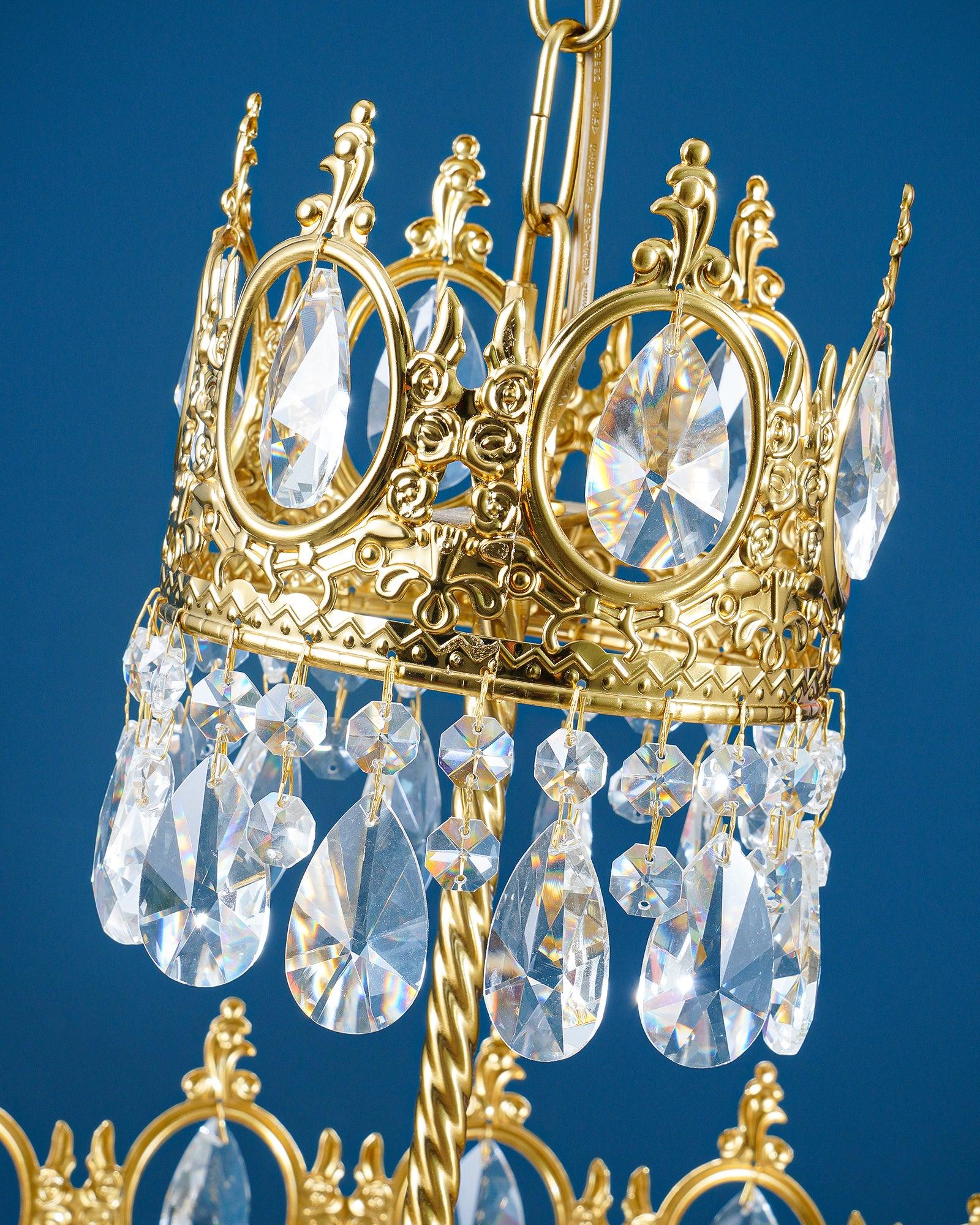 Lustra Pendant Lamp Vintage Crystal Droplets - Image 25