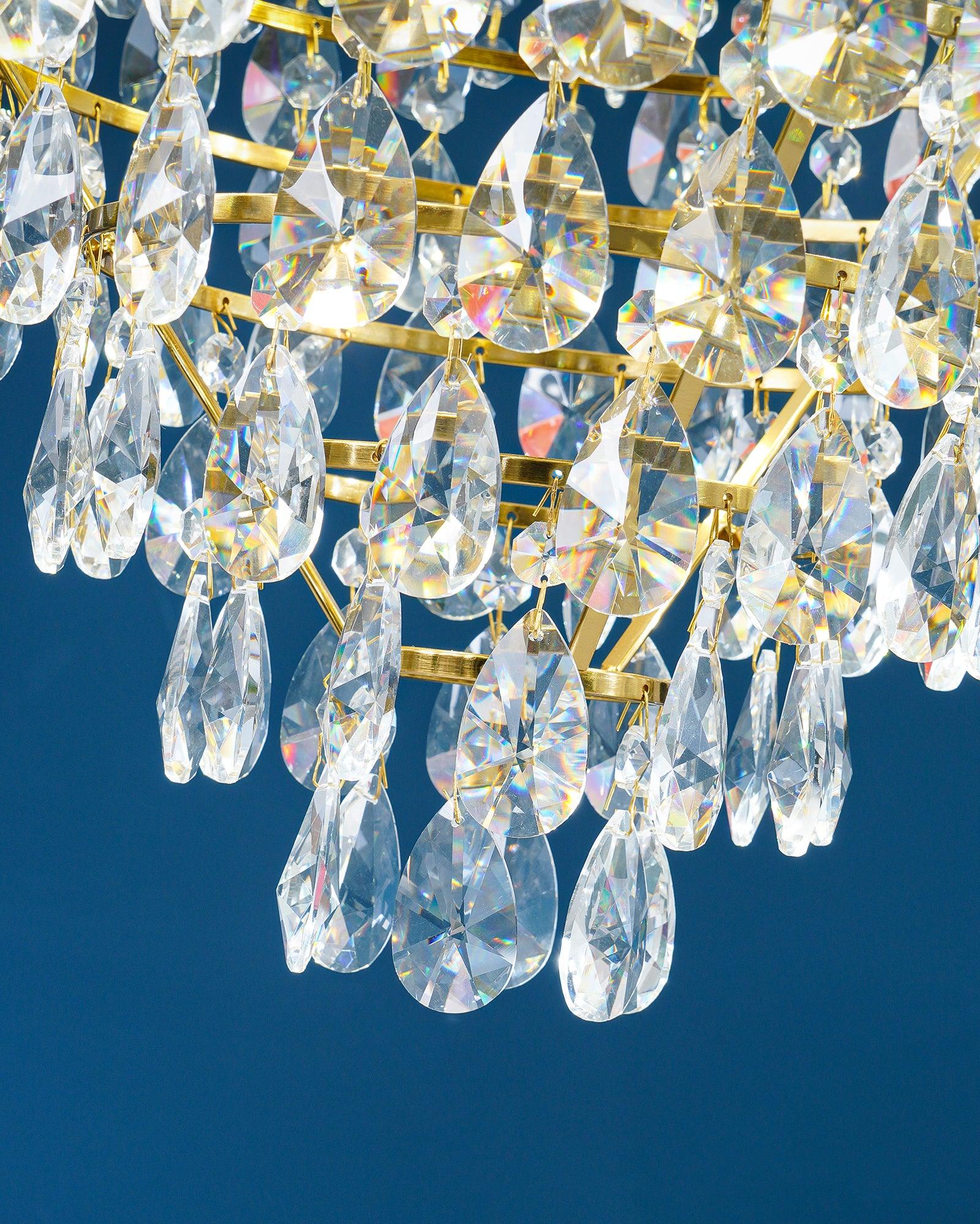 Lustra Pendant Lamp Vintage Crystal Droplets - Image 27