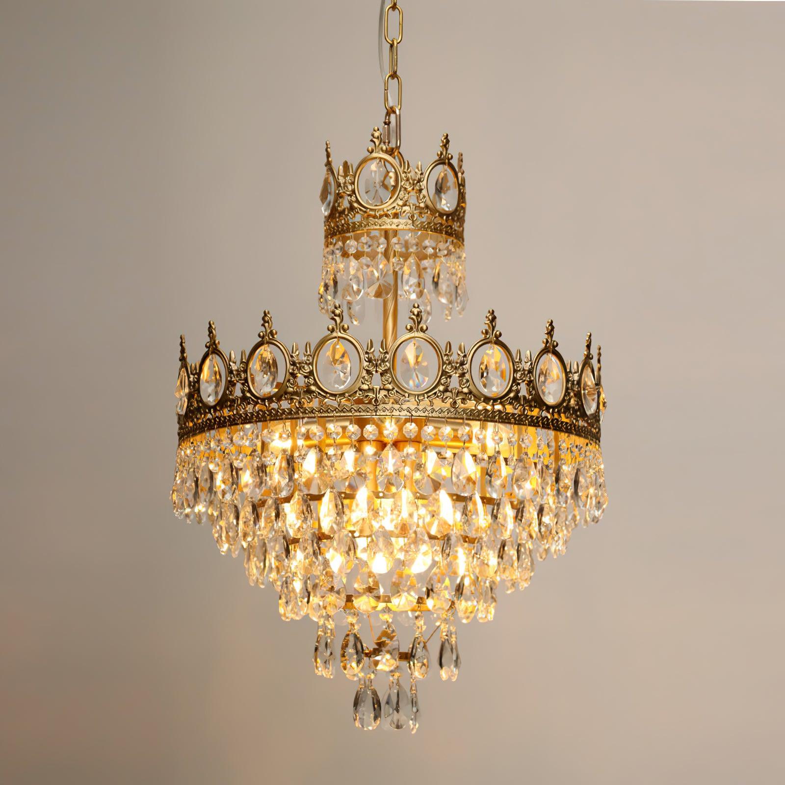 Lustra Pendant Lamp Vintage Crystal Droplets - Image 28