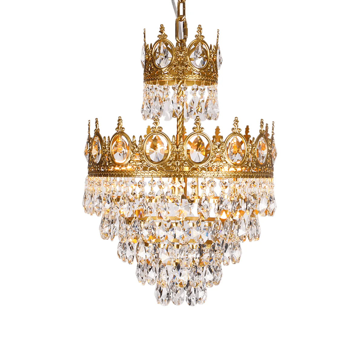 Lustra Pendant Lamp Vintage Crystal Droplets - Image 36