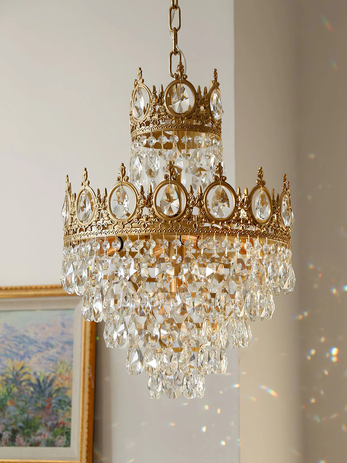 Lustra Pendant Lamp Vintage Crystal Droplets - Image 39