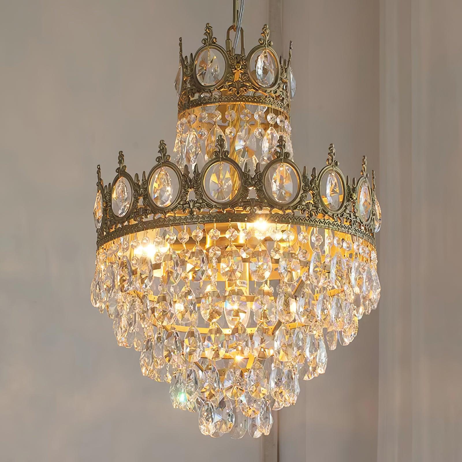 Lustra Pendant Lamp Vintage Crystal Droplets - Image 40