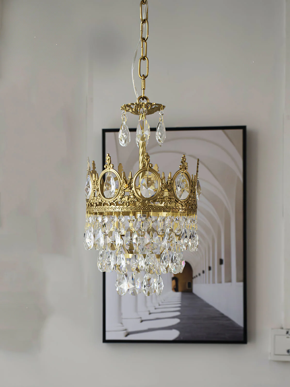 Lustra Pendant Lamp Vintage Crystal Droplets - Image 44