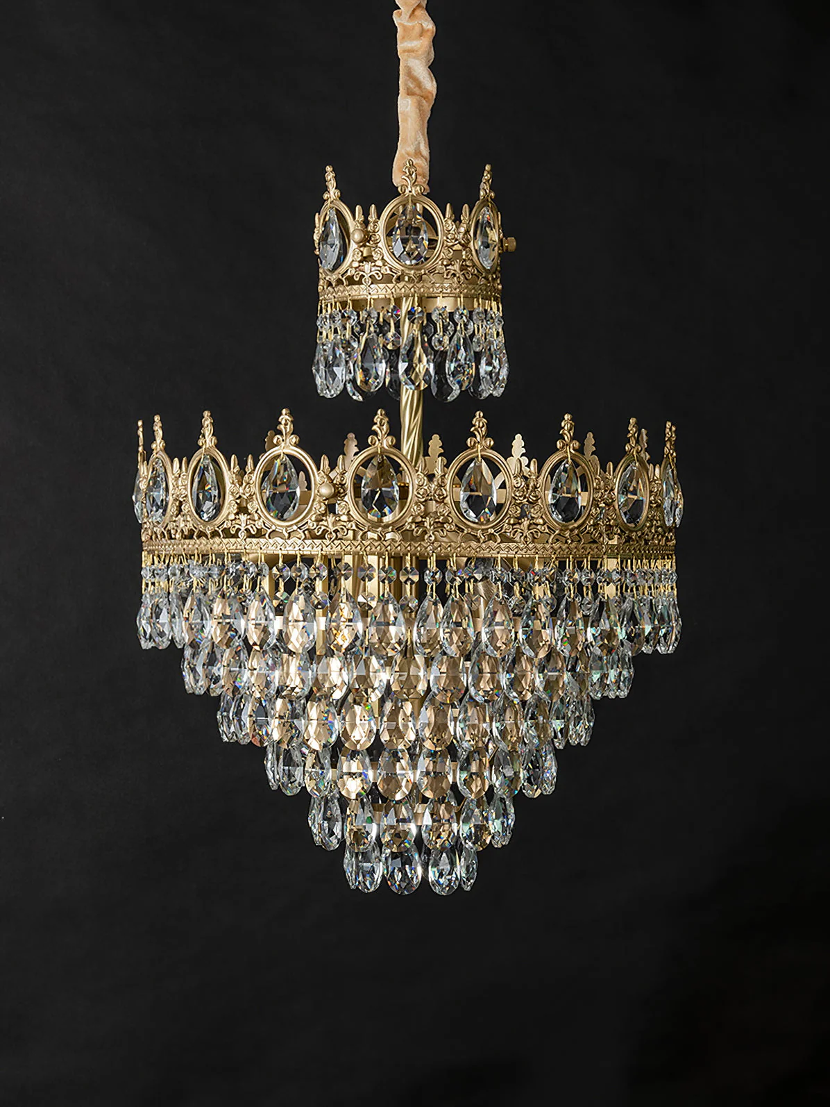 Lustra Pendant Lamp Vintage Crystal Droplets - Image 48