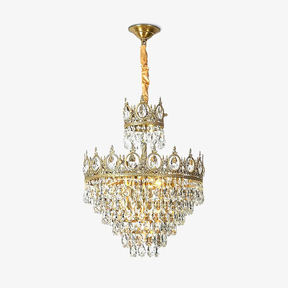 Lustra Pendant Lamp Vintage Crystal Droplets - Image 5