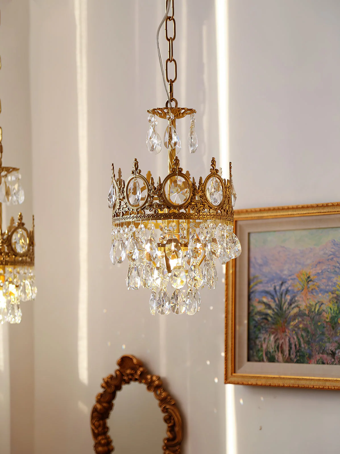 Lustra Pendant Lamp Vintage Crystal Droplets - Image 55