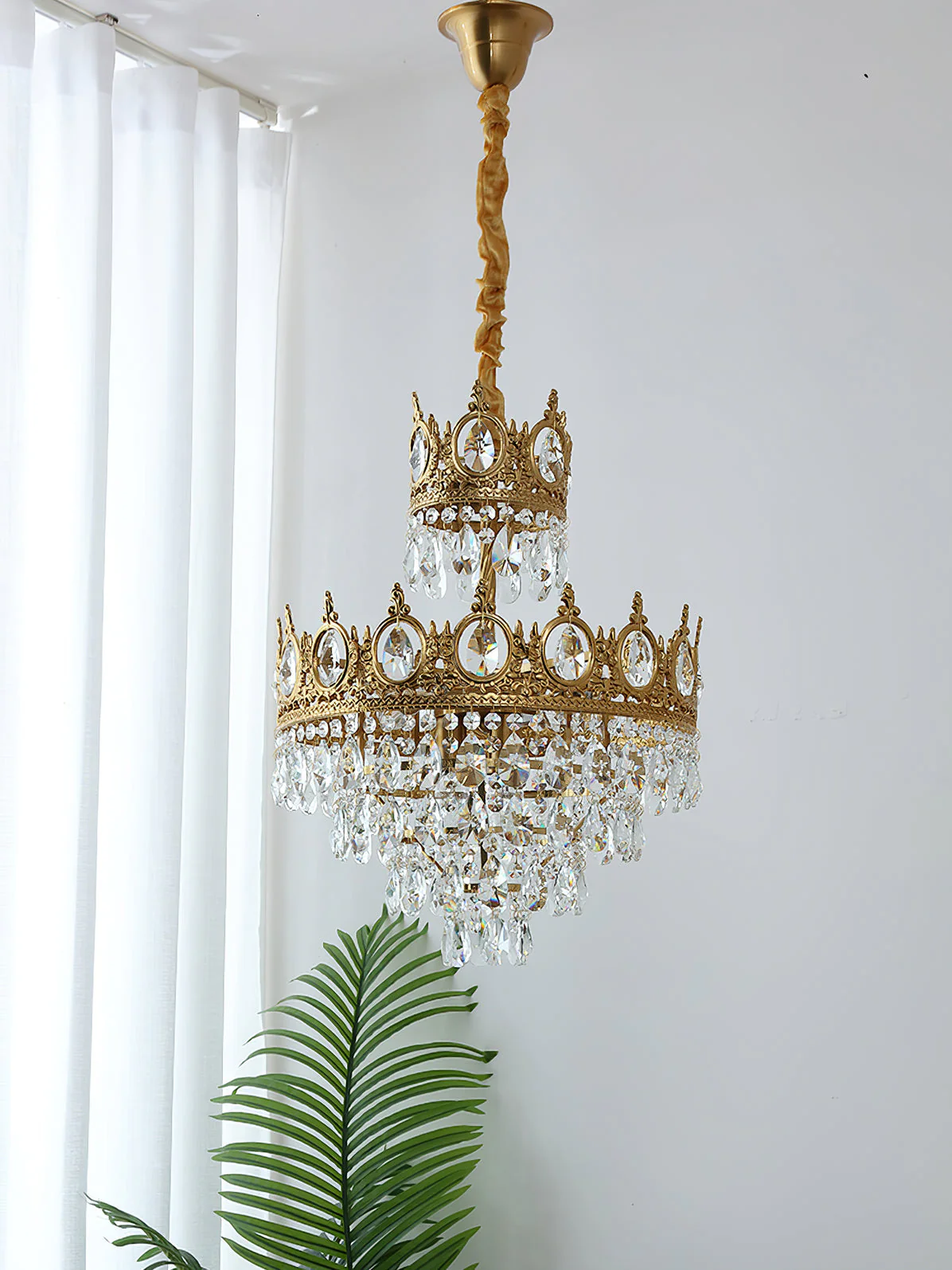 Lustra Pendant Lamp Vintage Crystal Droplets - Image 58