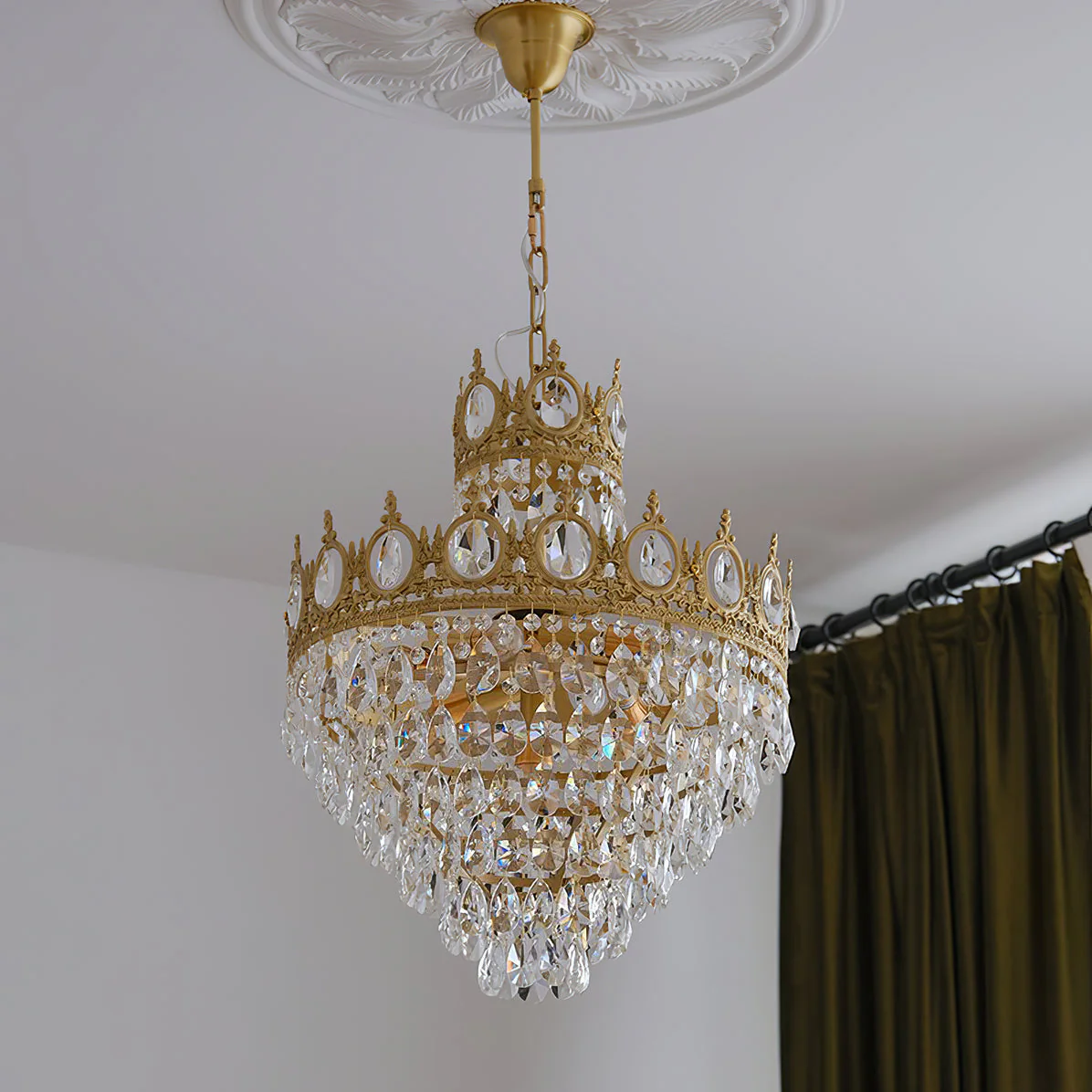 Lustra Pendant Lamp Vintage Crystal Droplets - Image 59