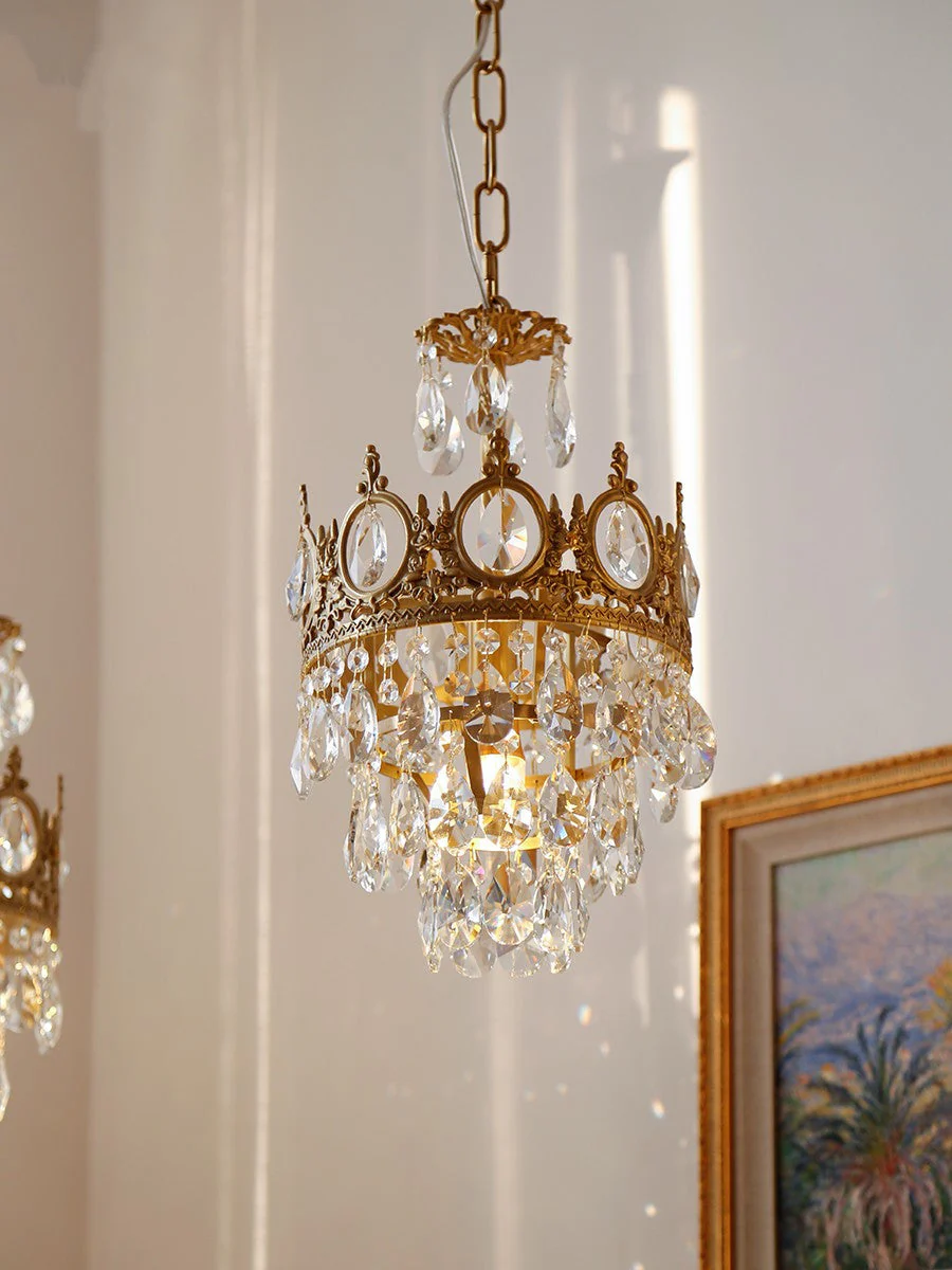 Lustra Pendant Lamp Vintage Crystal Droplets - Image 60