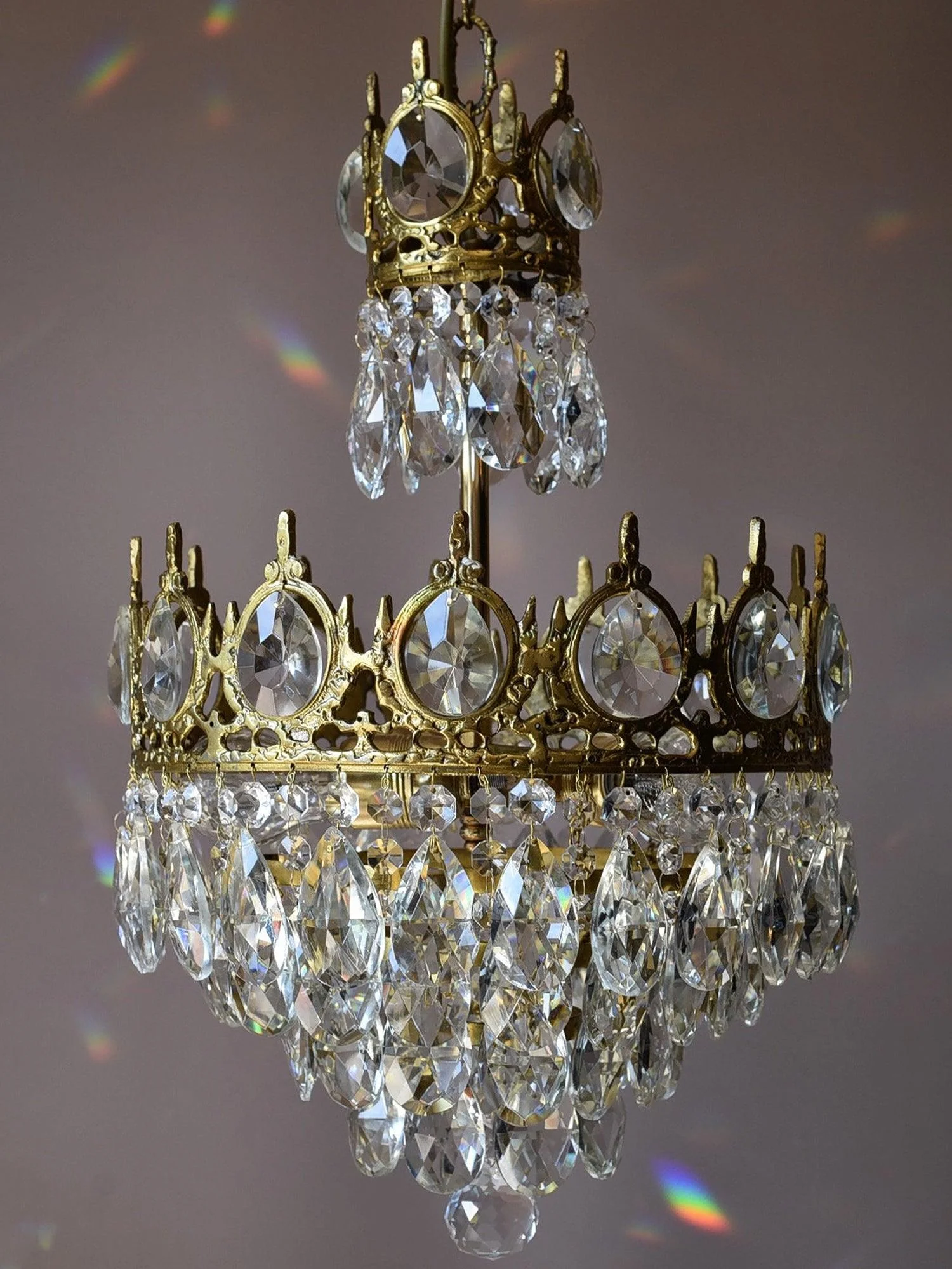 Lustra Pendant Lamp Vintage Crystal Droplets - Image 68