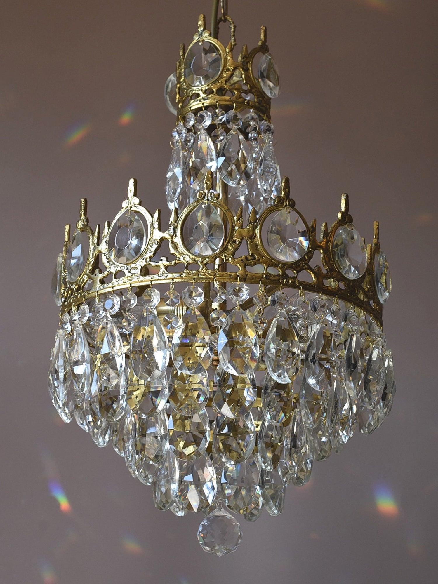 Lustra Pendant Lamp Vintage Crystal Droplets - Image 69