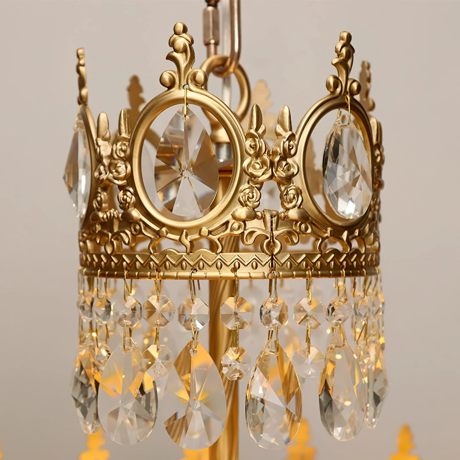 Lustra Pendant Lamp Vintage Crystal Droplets - Image 9