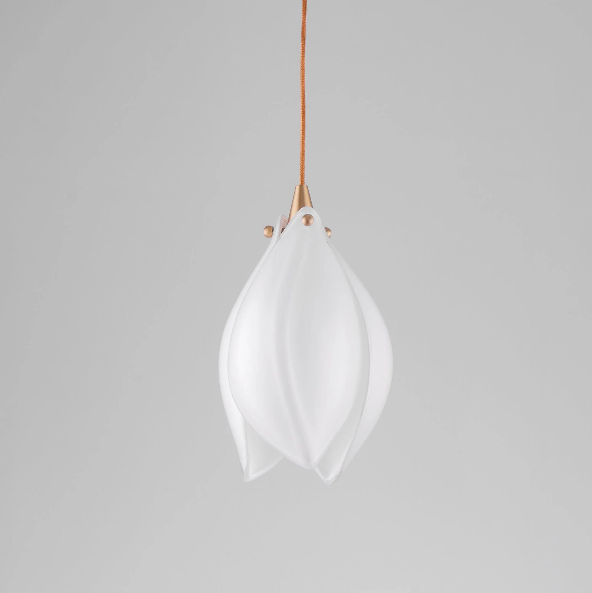Lustra Pendant Lamp White Floral Ceramic - Image 13