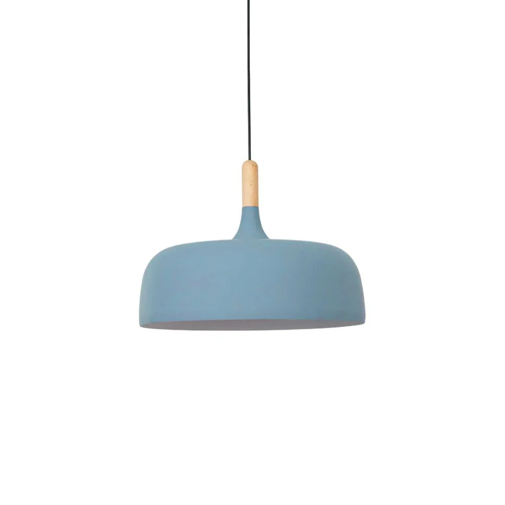 Lustra Pendant Lamp White Shade Wood - Image 19