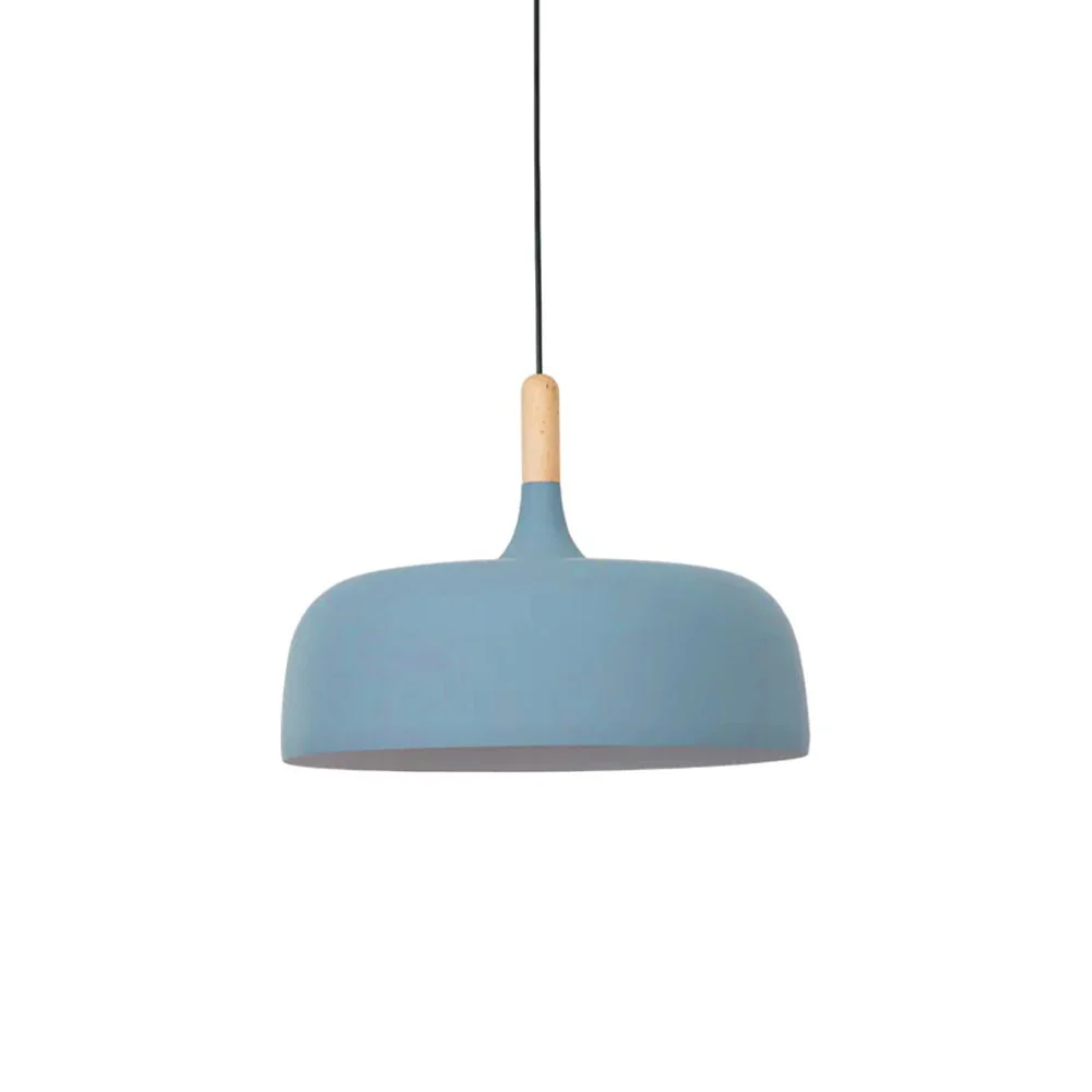 Lustra Pendant Lamp White Shade Wood - Image 20