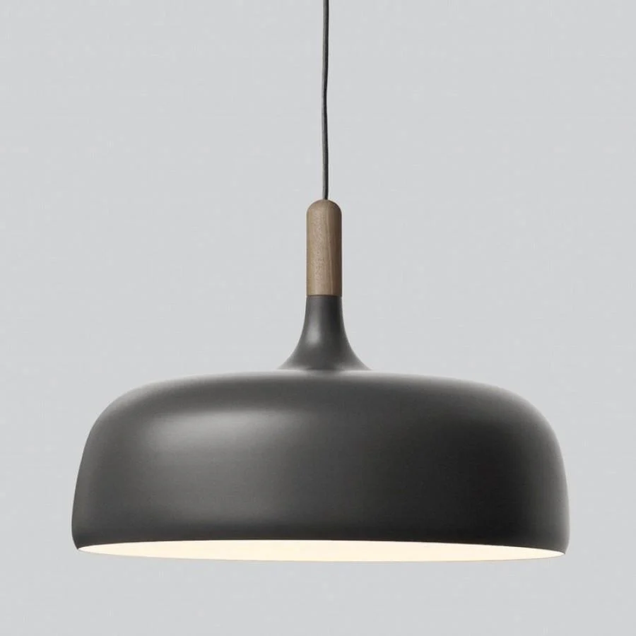 Lustra Pendant Lamp White Shade Wood - Image 70