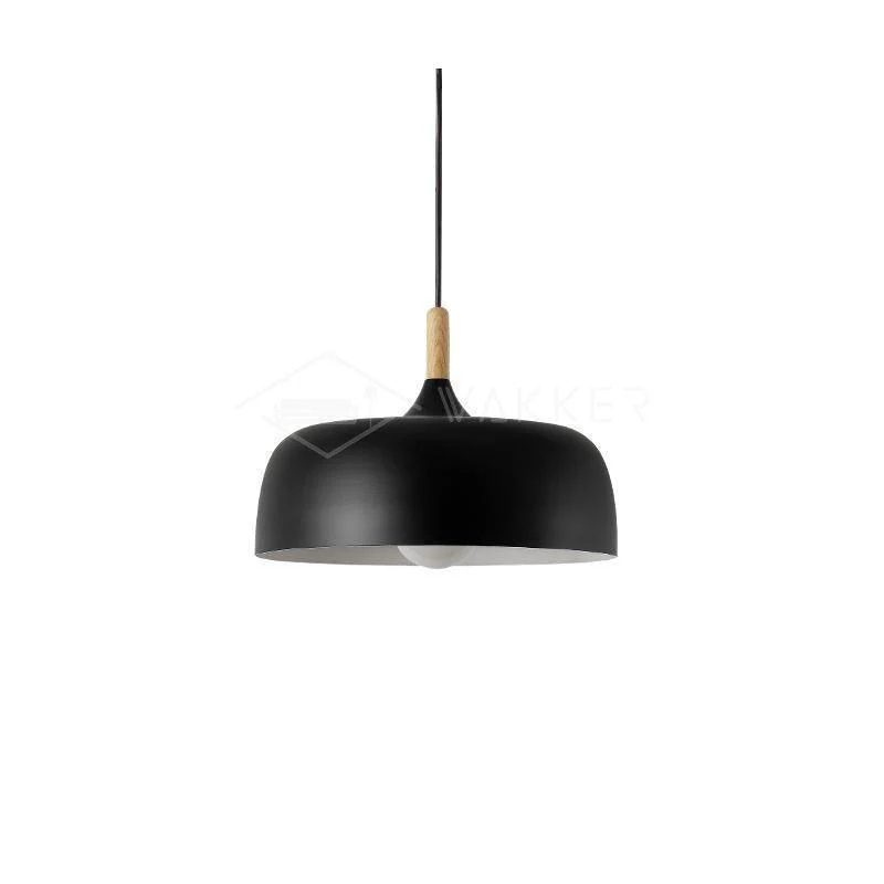 Lustra Pendant Lamp White Shade Wood - Image 73