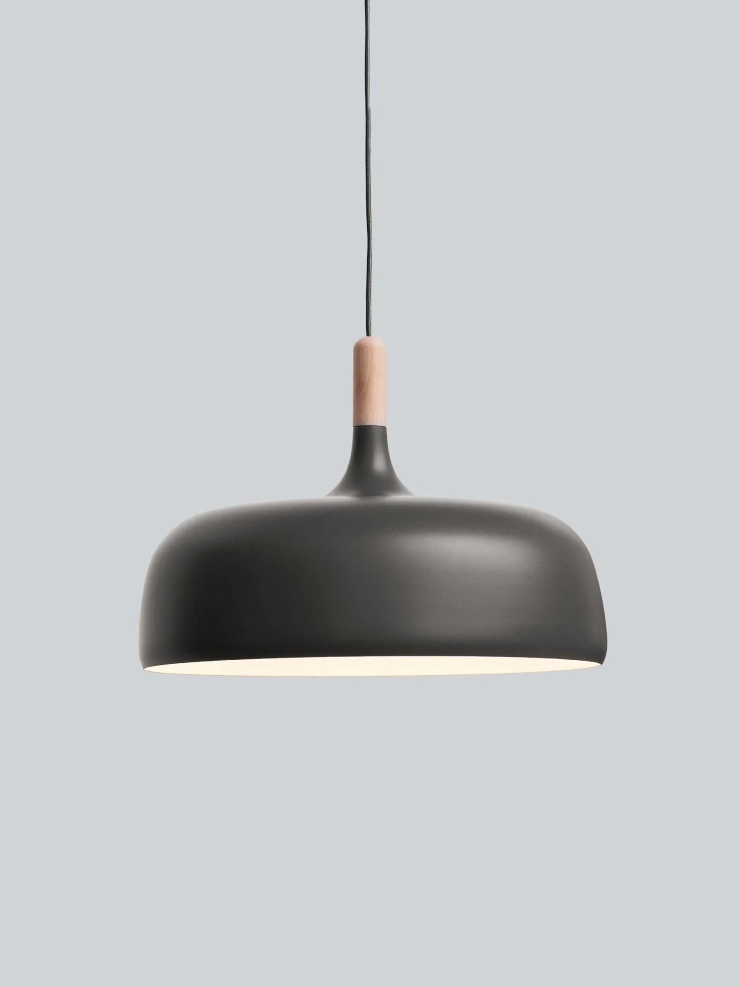 Lustra Pendant Lamp White Shade Wood - Image 80