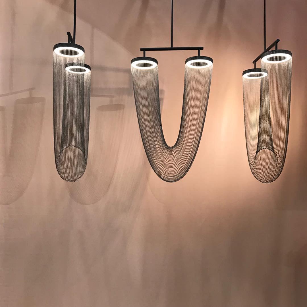 Lustra Pendant Light Copper Chain Sculptural Modern - Image 56